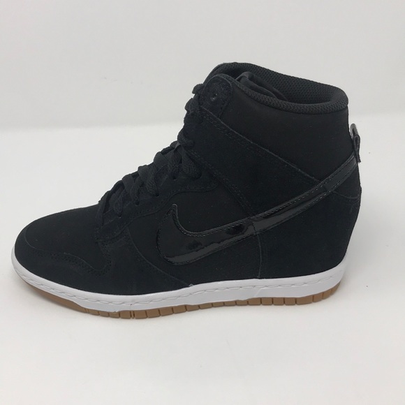 Nike dunk ski hi black gum bottom wedge - Picture 3 of 6